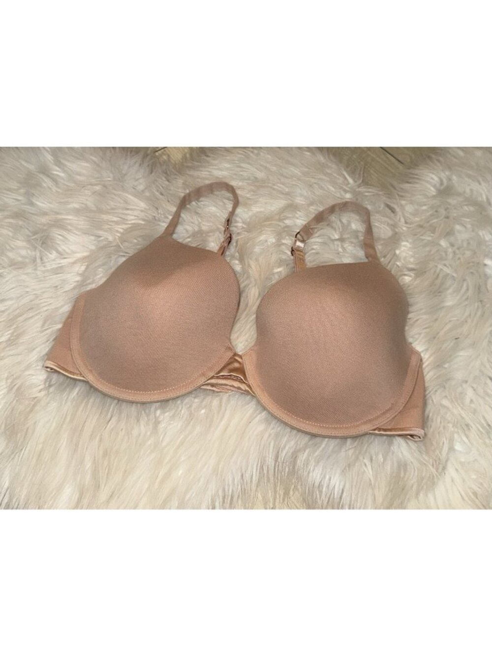 Soma Tell Tale Demi Bra Lined Convertible Underwire Womens 36D Beige